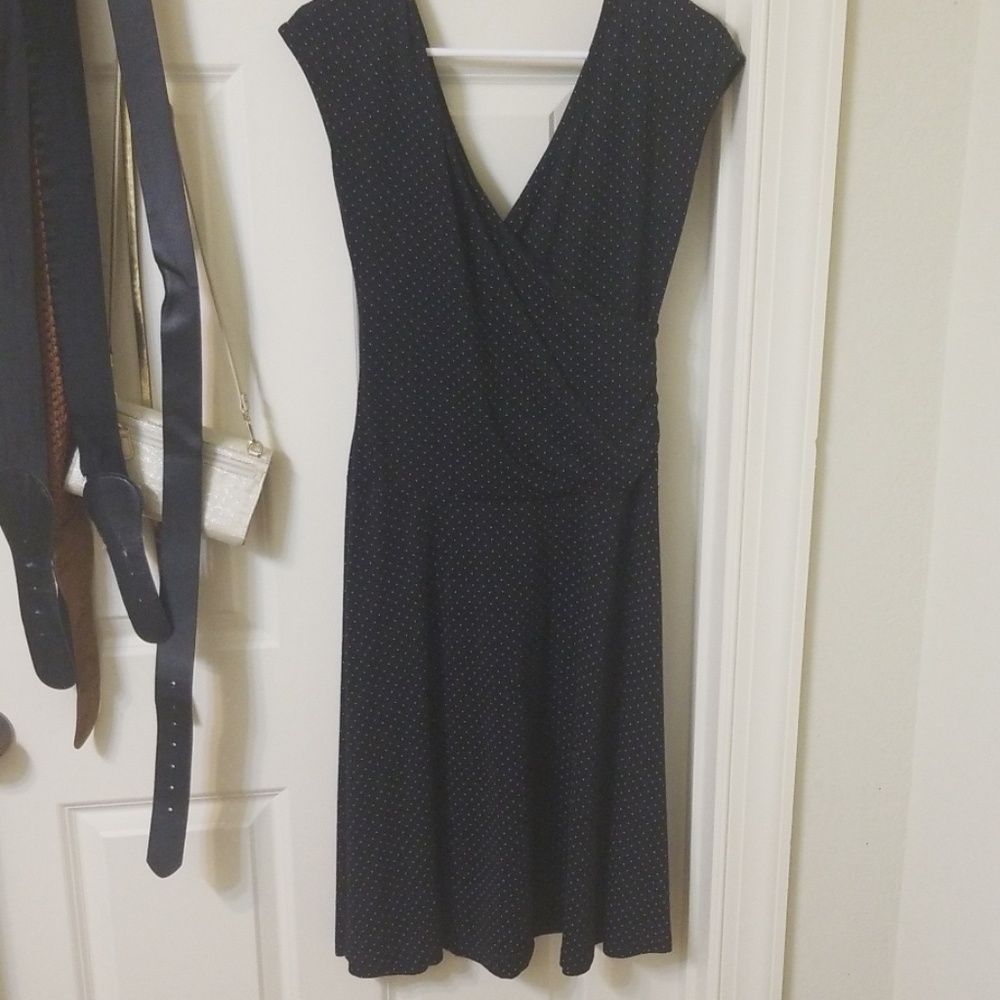 Polka dot midi dress